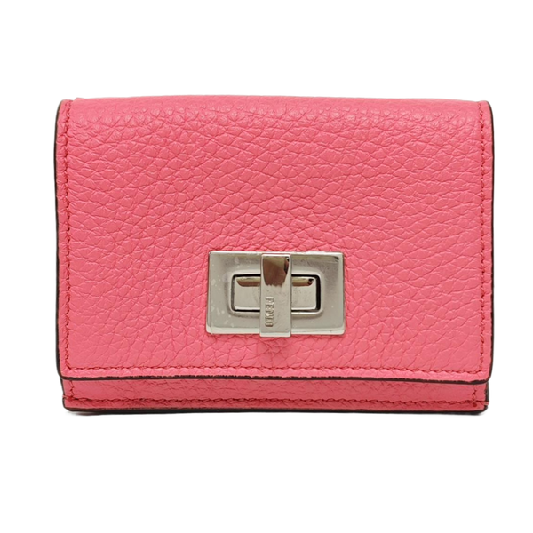 Authenticated pre-owned Peekaboo Calfskin Pink Wallet - Wallet at Looply