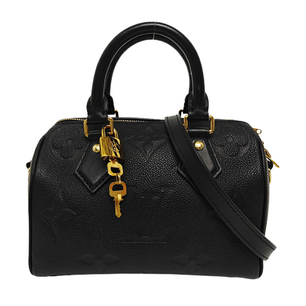 SPEEDY 20 Monogram Calfskin Black