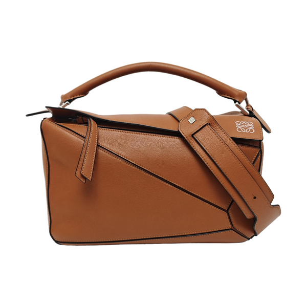 Puzzle Medium Calfskin Brown