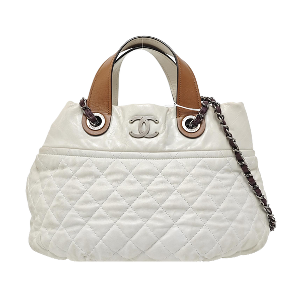 THE MIX Quilted Calfskin White