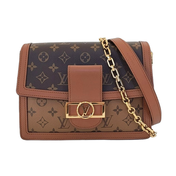 DAUPHINE MM Monogram Coated Canvas Brown