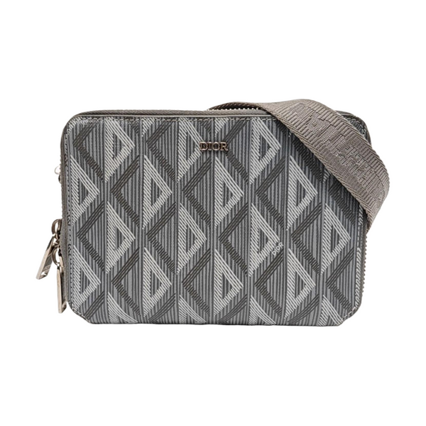 Coated Canvas Shoulder Bag Gray