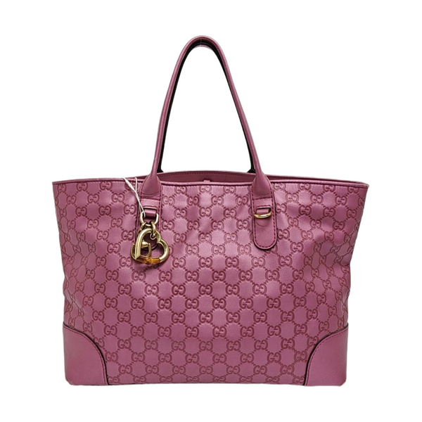 Monogram Calfskin Tote Bag Pink