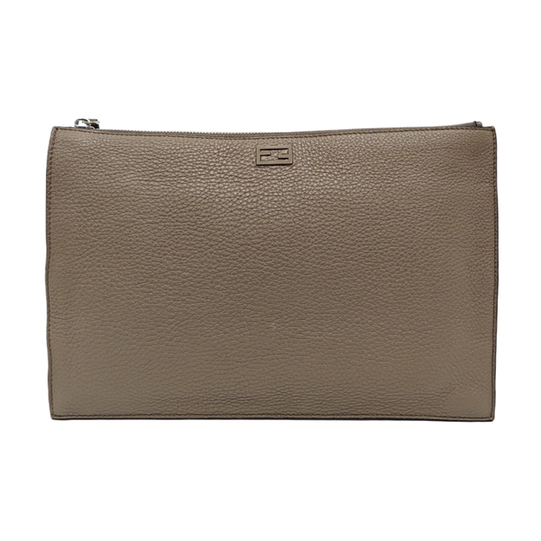Calfskin Clutch Gray