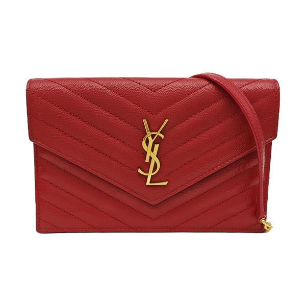 MONOGRAM WOC Quilted Calfskin Red