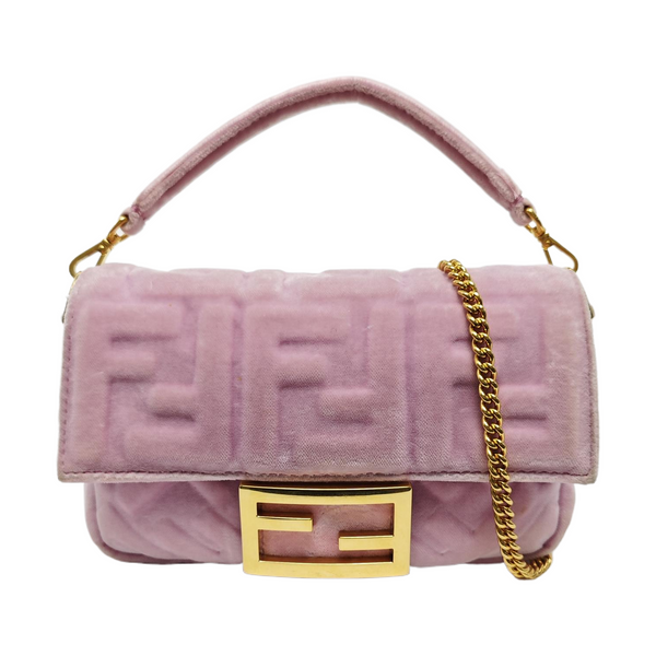 Authenticated pre-owned Baguette Mini Fabric Pink - Shoulder Bag at Looply