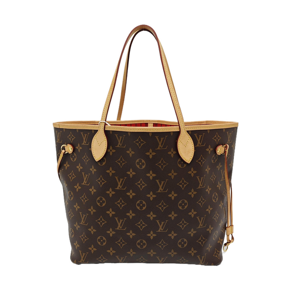 NEVERFULL MM Monogram Coated Canvas Brown