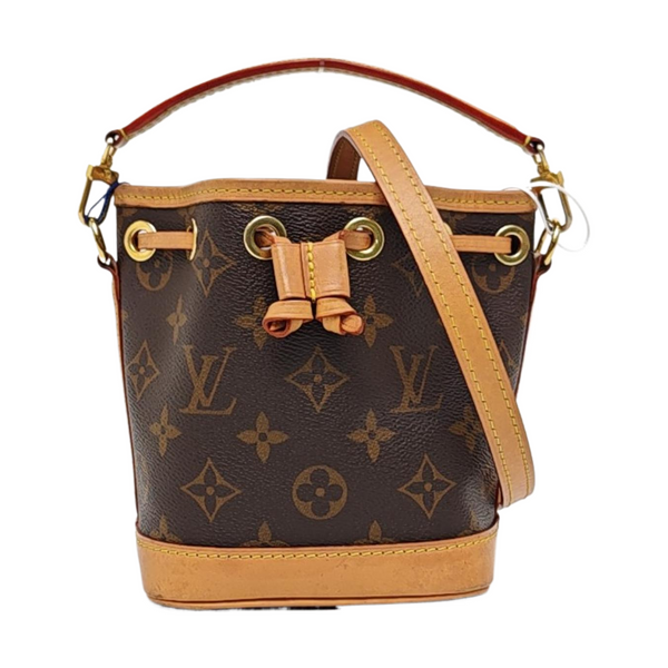 NOÉ Nano Monogram Coated Canvas Brown