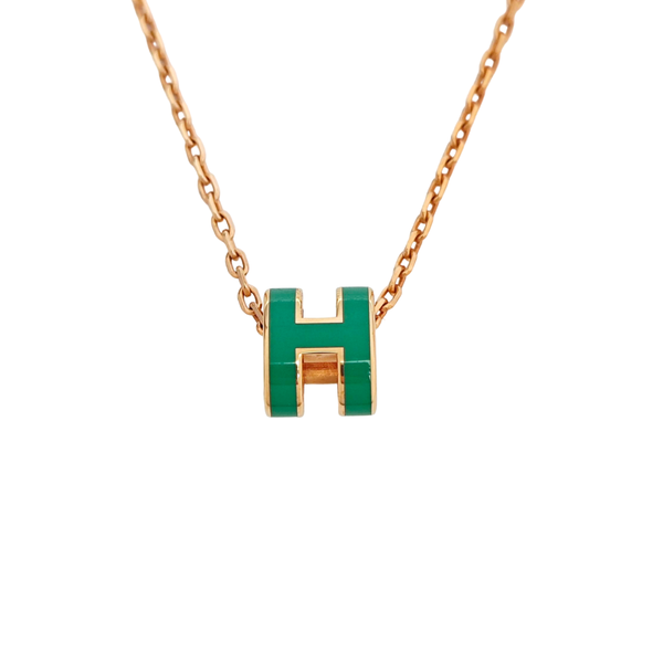 Pop H Metal Rose Gold Necklace