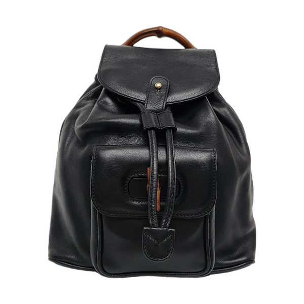 Authenticated pre-owned Bamboo 1947 Calfskin Black - Backpack at Looply
