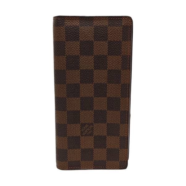 Damier Ebene Coated Canvas Wallet Brown