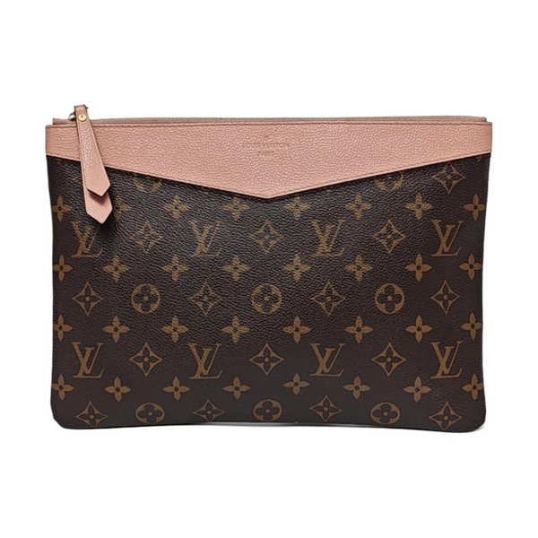 DAILY Monogram Coated Canvas Brown