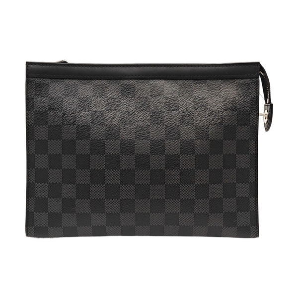 Pochette Voyag MM Damier Graphite Coated Canvas Gray
