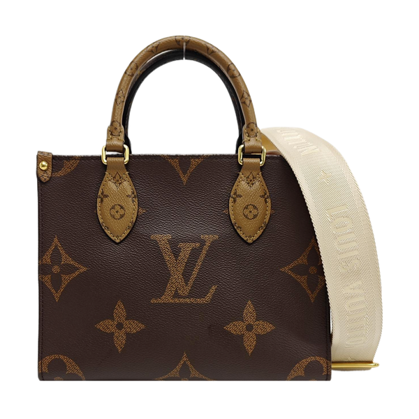 ONTHEGO PM Monogram Coated Canvas Brown