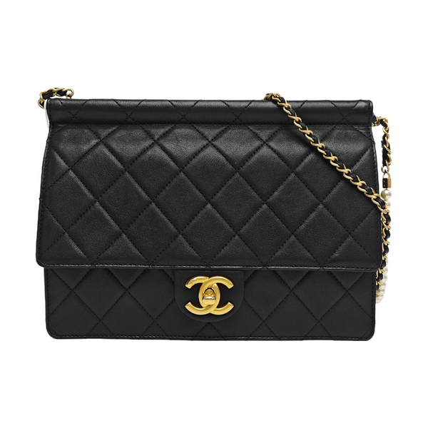 CLASSIC FLAP Small Quilted Calfskin Black