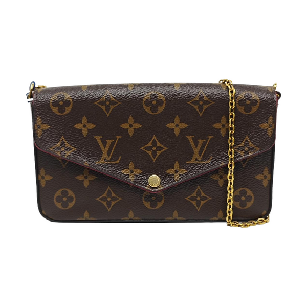 FÉLICIE Monogram Coated Canvas Brown