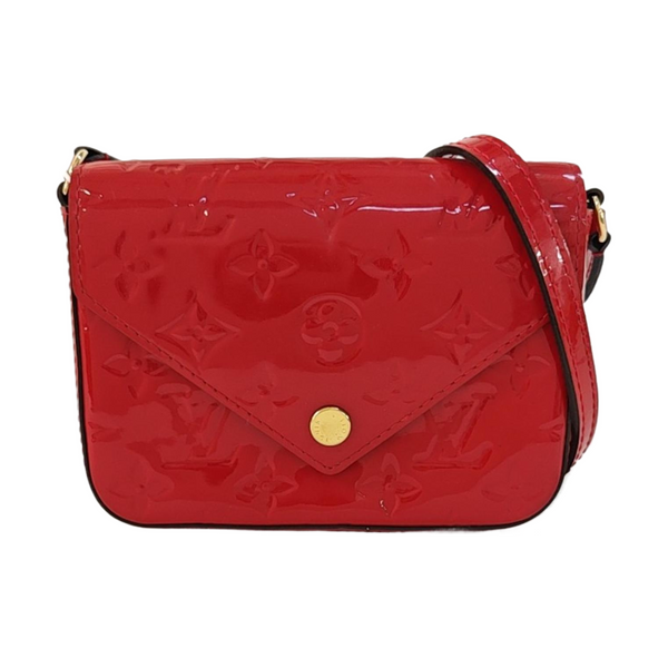 SAC LUCIE Mini Monogram Patent Leather Red