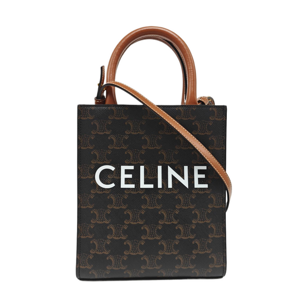 CABAS CELINE Mini Coated Canvas Brown