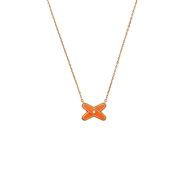 Jeux De Liens 18k Rose Gold Necklace