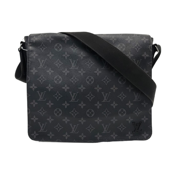 DISTRICT MM Damier Graphite Coated Canvas Black