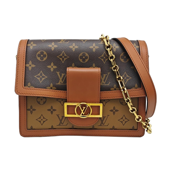 DAUPHINE MM Monogram Coated Canvas Brown