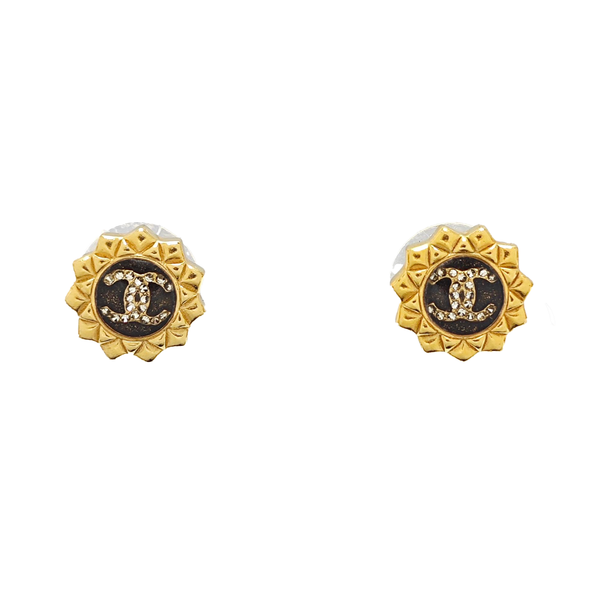 Metal Gold Stud Earrings