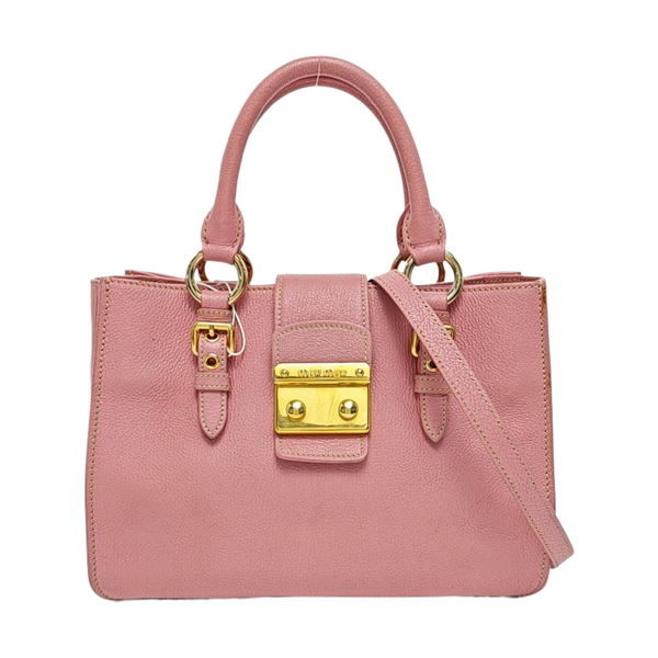 Calfskin Shoulder Bag Pink