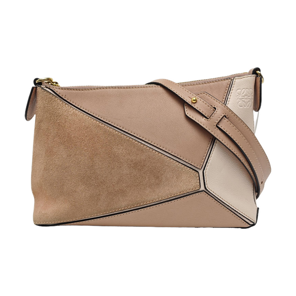 Puzzle Small Calfskin Beige