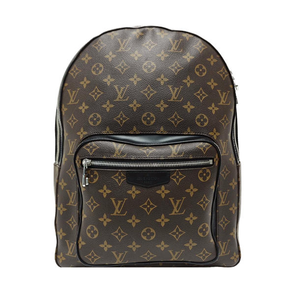JOSH Monogram Coated Canvas Brown