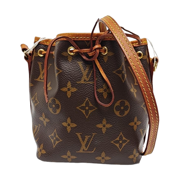NÉONOÉ Nano Monogram Coated Canvas Brown