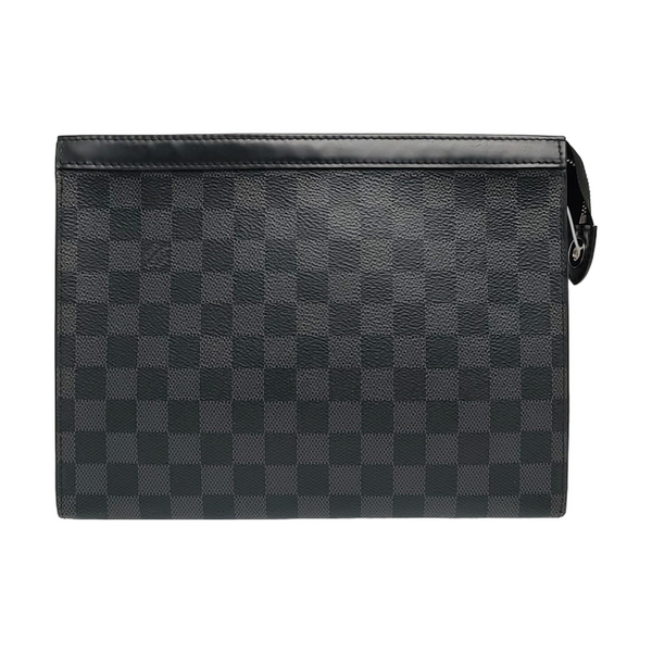 Pochette Voyag MM Damier Graphite Coated Canvas Gray