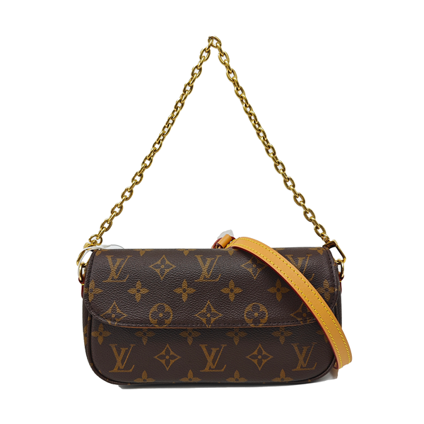 IVY Monogram Coated Canvas Brown