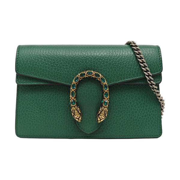 Dionysus Super Mini Calfskin Green