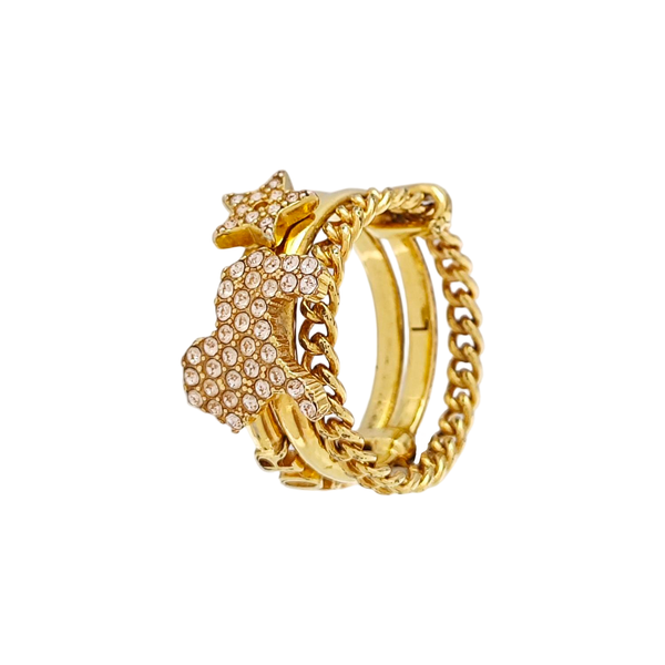 Diorable Metal Gold Ring EU 54
