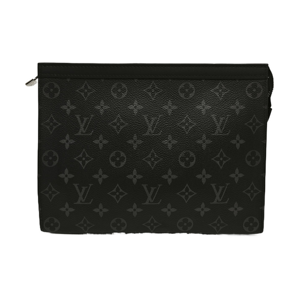 Pochette Voyag MM Monogram Coated Canvas Black