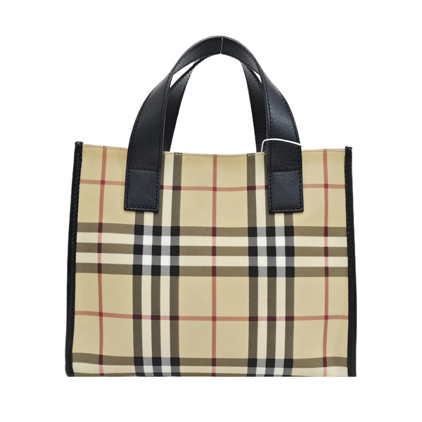 Coated Canvas Top Handle Bag Multicolor