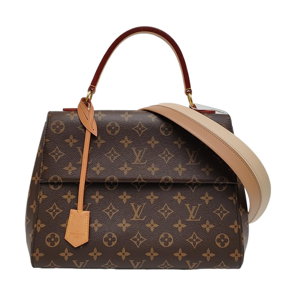CLUNY MM Monogram Coated Canvas Brown