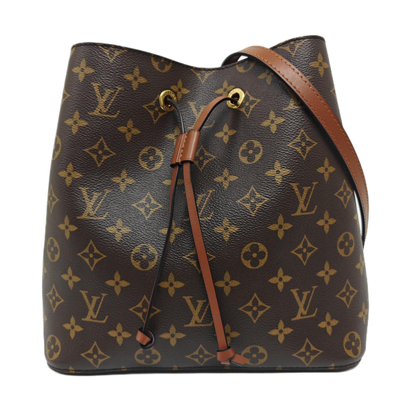 NÉONOÉ MM Monogram Coated Canvas Brown