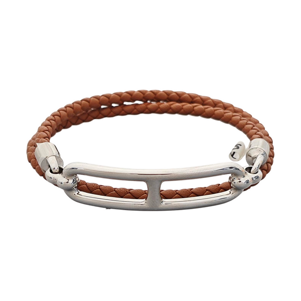 Roulis Leather Brown Bangle