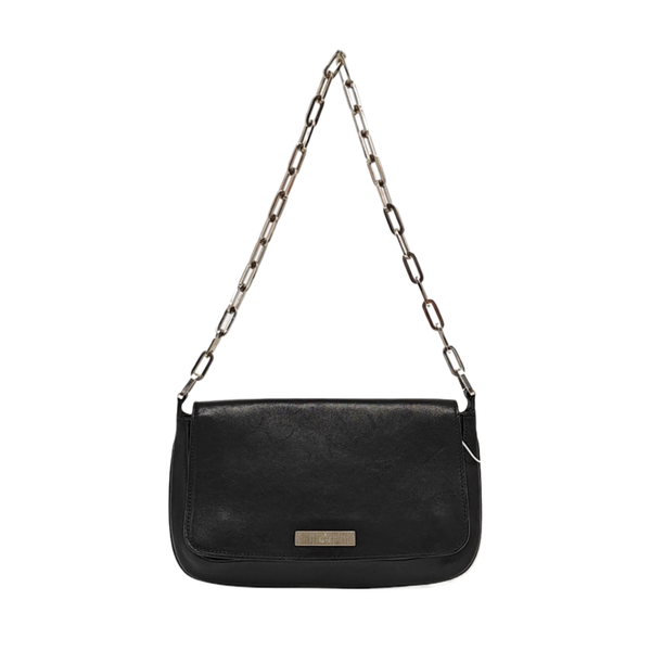 Calfskin Shoulder Bag Black
