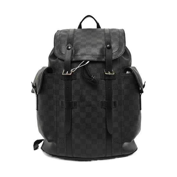 CHRISTOPHER MM Damier Graphite Coated Canvas Gray