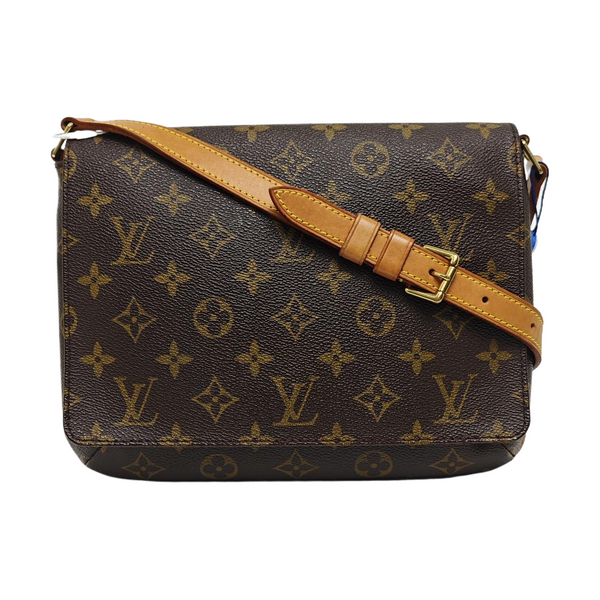 MUSETTE TANGO Monogram Coated Canvas Brown