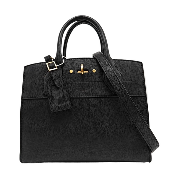 CITY STEAMER PM Calfskin Black