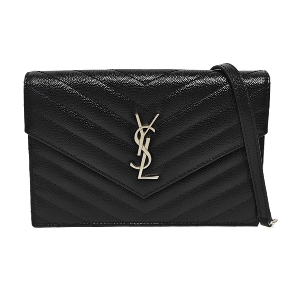 MONOGRAM WOC Chevron Calfskin Black