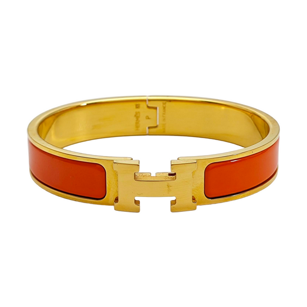Clic H Metal Gold Bangle