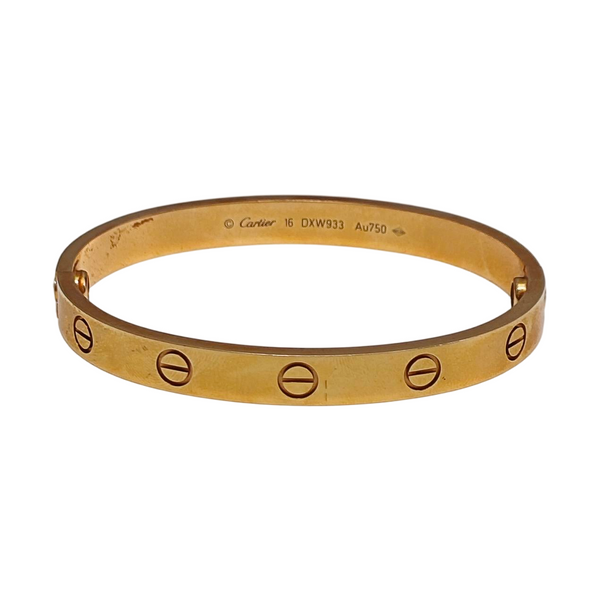 LOVE 18k Rose Gold Bangle