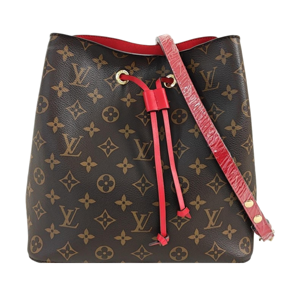 NÉONOÉ MM Monogram Coated Canvas Brown