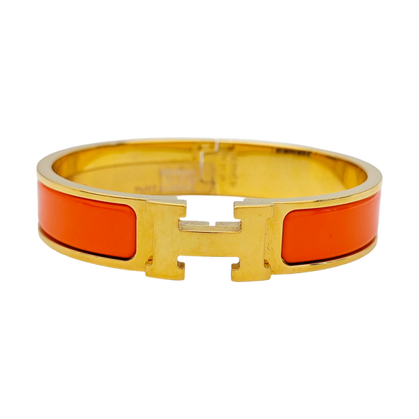 Clic H Metal Gold Bangle