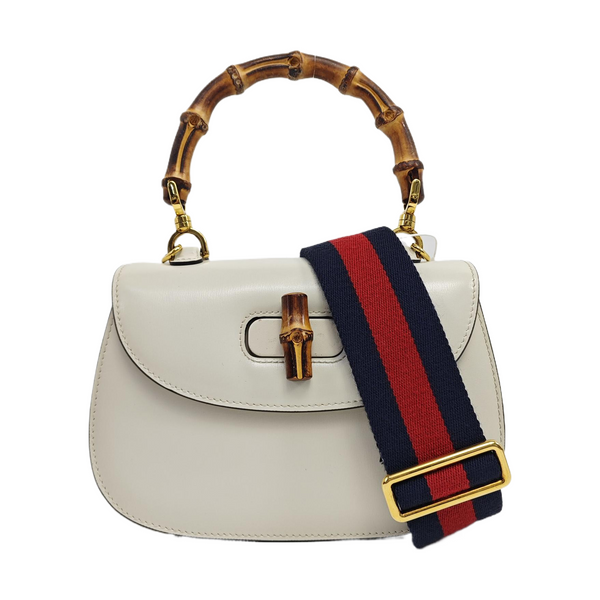Bamboo 1947 Small Calfskin White