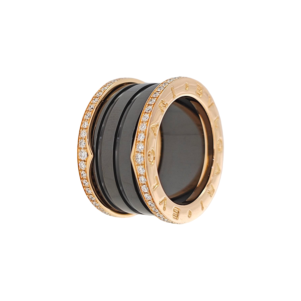 B.ZERO1 18k Rose Gold Ring EU 49